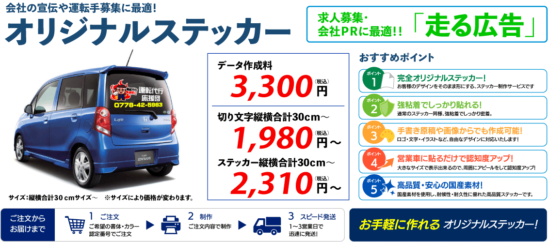 オリジナルステッカー